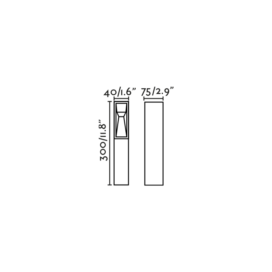 FARO 70939 - LED kültéri lámpa TIL LED/3W/24V CRI 90 IP65 barna