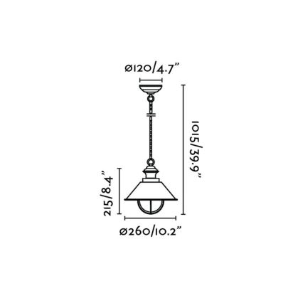 FARO 71138 - Kültéri lámpa NAUTICA 1xE27/11W/230V