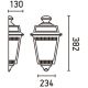 FARO 71424 - Kültéri fali lámpa ARGOT 1xE27/100W/230V IP44