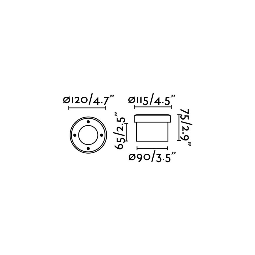 FARO 71495 - LED Kültéri rámpavilágítás LIO 1xGX53/6W/230V IK08 IP67