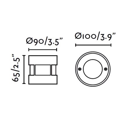 FARO 71498 - LED Kültéri taposólámpa LED/3W/100-240V IP67 gömbölyű