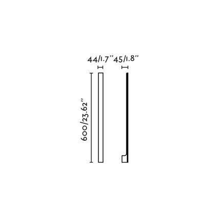 FARO 71800 - LED kültéri fali lámpatest LIME LED/6W/230V 2700/3000/4000K 60 cm CRI 90 IP65 fekete