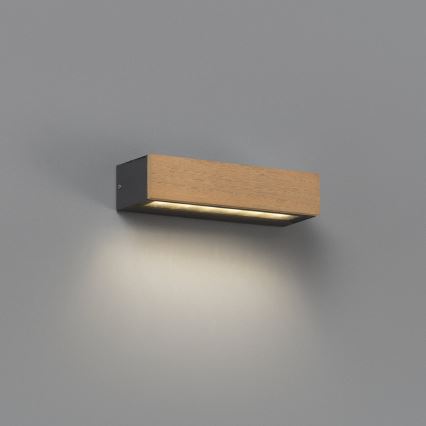 FARO 71898 - LED kültéri fali lámpatest LAKO LED/8W/230V IP65 fekete/fa