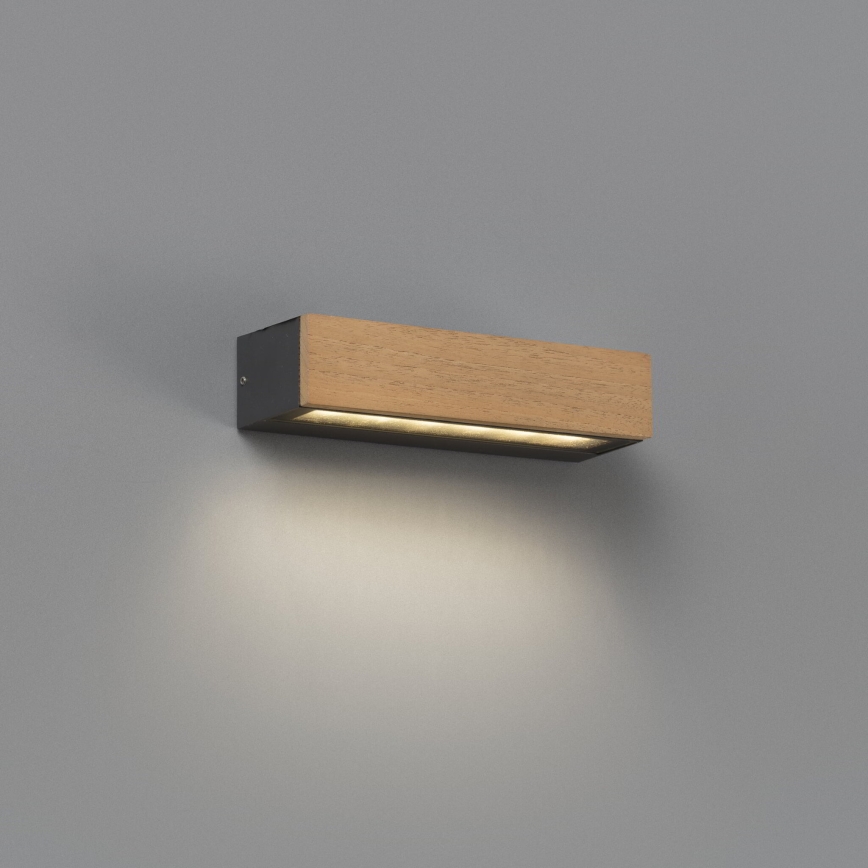 FARO 71898 - LED kültéri fali lámpatest LAKO LED/8W/230V IP65 fekete/fa