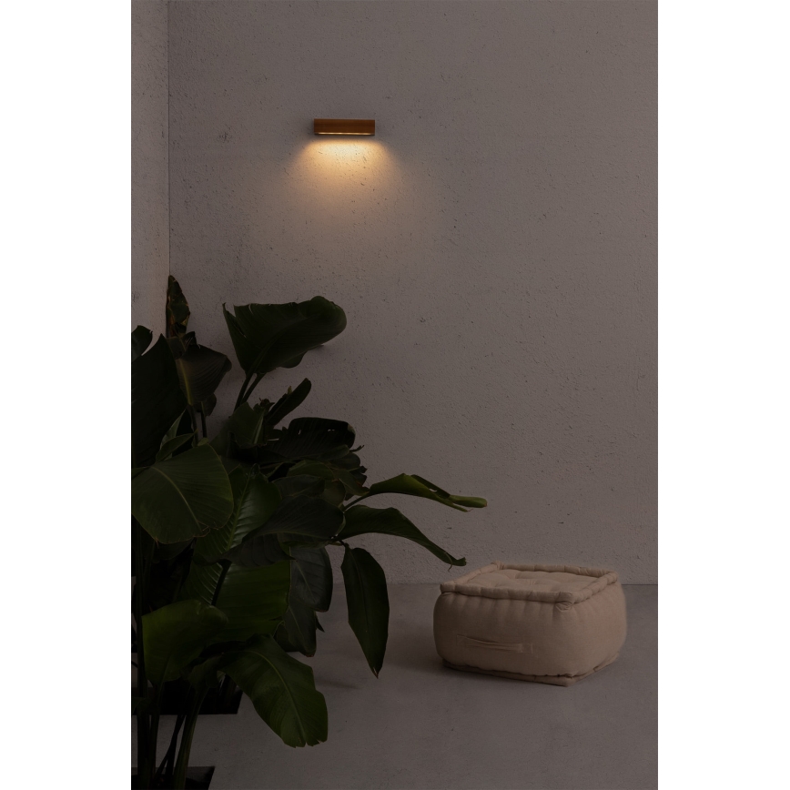 FARO 71898 - LED kültéri fali lámpatest LAKO LED/8W/230V IP65 fekete/fa