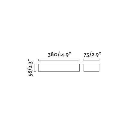FARO 71903 - LED kültéri fali lámpatest DORO 2xLED/10W/230V IP65 fehér