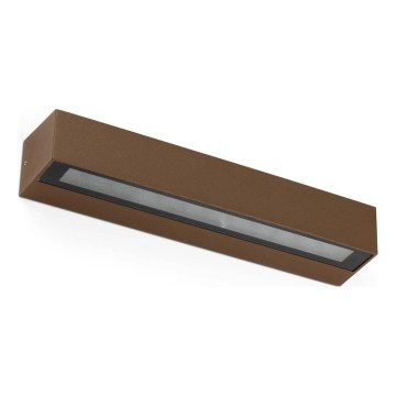 FARO 71905 - LED kültéri fali lámpatest DORO 2xLED/10W/230V IP65 barna