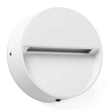 FARO 71961 - DUNE LED lépcsővilágító lámpa LED/3W/230V 2200/2700/3200/4000K IP65 fehér, kerek