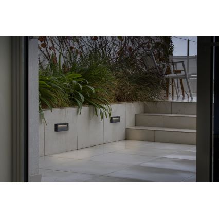 FARO 71966 - DUNE LED lépcsővilágító lámpatest LED/6W/230V 2200/2700/3200/4000K IP65 antracit téglalap alakú