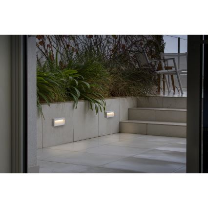 FARO 71967 - LED lépcsővilágító lámpa DUNE LED/6W/230V 2200/2700/3200/4000K IP65 fehér, téglalap alakú