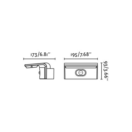 FARO 74456 - LED napelemes fali lámpa szenzorral LUMA LED/5W/3,7/230V IP65 antracit