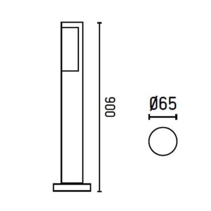 FARO 75523 - LED Kültéri lámpa BERET-1 LED/8W/230V IP54