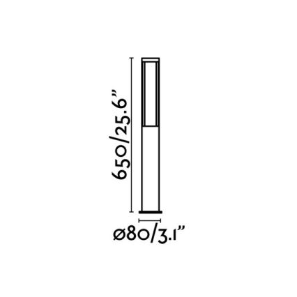 FARO 75605 - LED Kültéri lámpa LOGAR-1 LED/12W/230V IP54