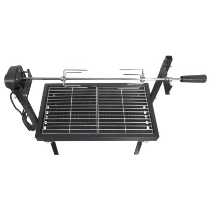 Faszenes grillsütő motorral 4W/230V fekete