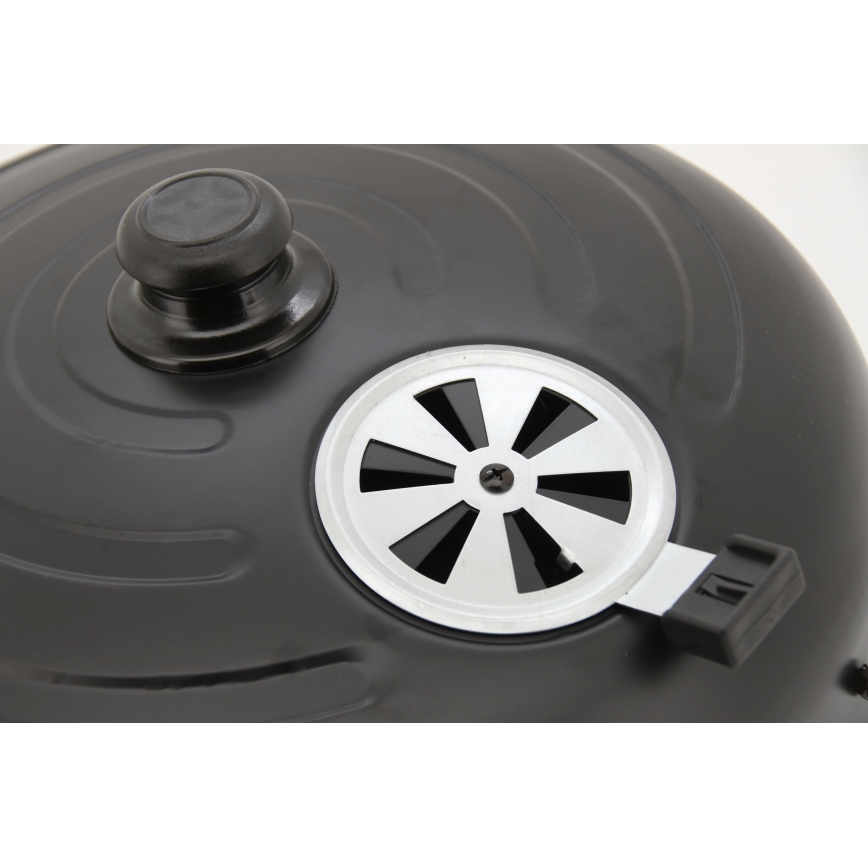 Faszénfüstölő ház 3 az 1-ben fekete