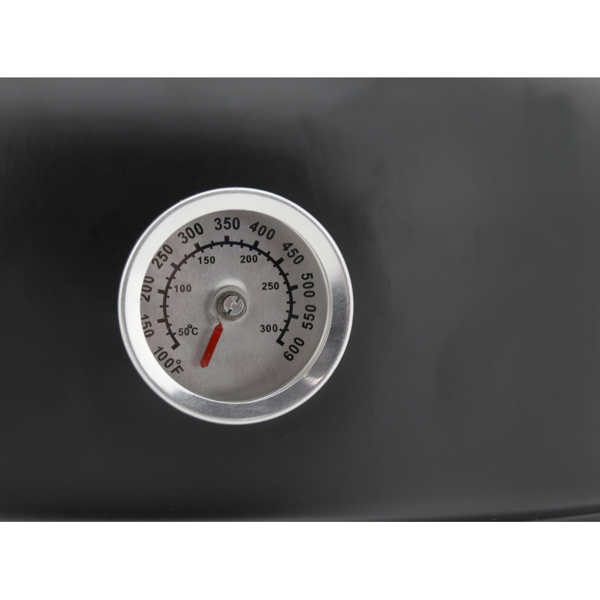 Faszénfüstölő ház 3 az 1-ben fekete