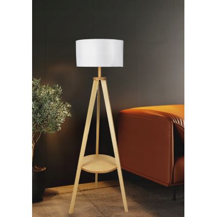 Fehér állólámpa 1xE27/40W/230V