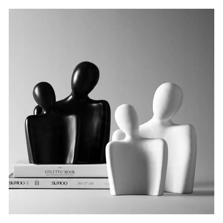 Fehér asztali dísz, 20 x 5,5 x 14,5 cm