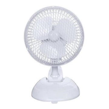 Fehér asztali ventilátor 15W/230V átmérő 20 cm