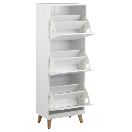 Cipőtartó 3 fiókkal CARLY fehér