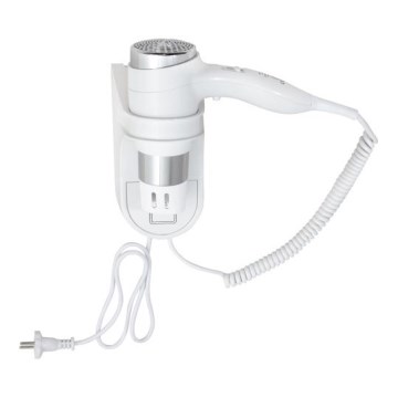 Fehér hajszárító tartóval 11x24 cm