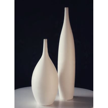 Fehér kerámia váza 47 cm