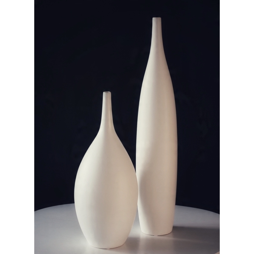 Fehér kerámia váza 47 cm