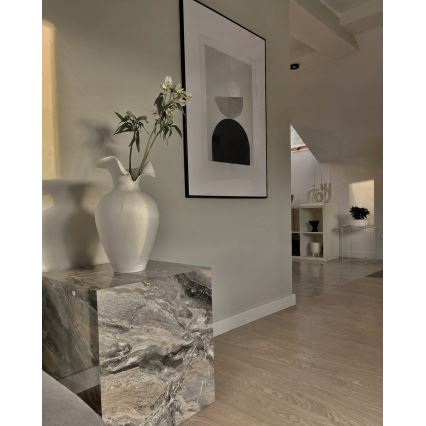 Fehér kerámiaváza 41,5x23 cm