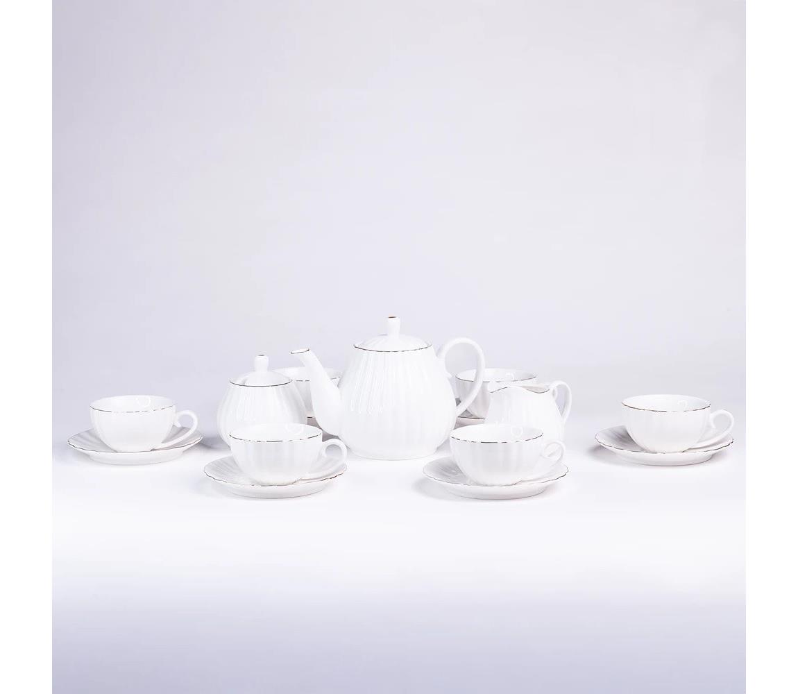 Estilo Home Fehér porcelán kávészett, 15 részes 5905623251141