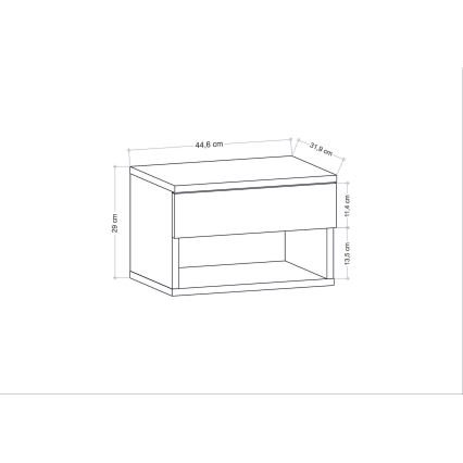 Fehér VETRA éjjeliszekrény