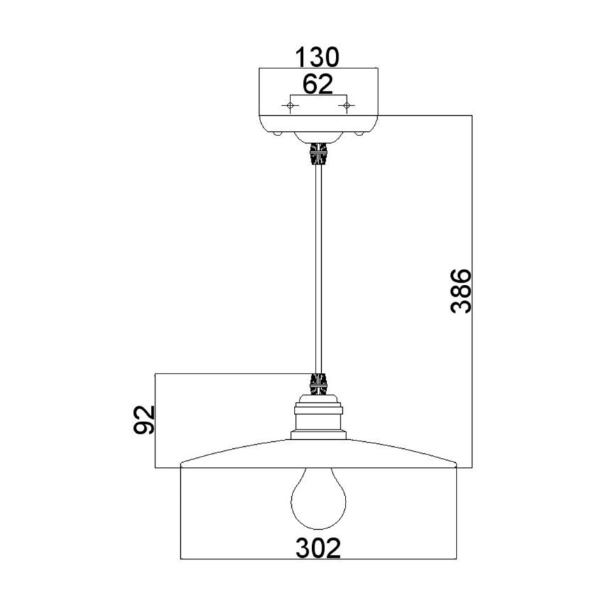 Feiss - Csillár zsinóron URBAN RENEWAL 1xE27/60W/230V bronz