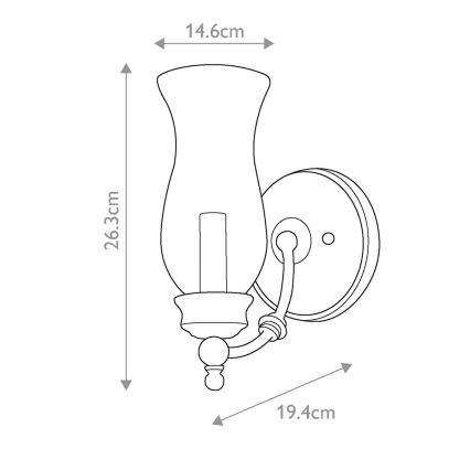 Feiss - Fali lámpa EPICKERING LANE 1xE14/60W/230V