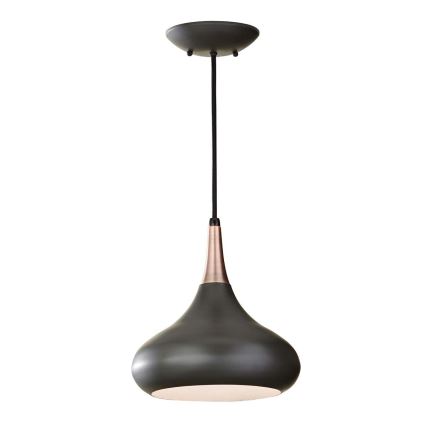 Feiss - BESO kábeles csillár 1xE27/60W/230V átm. 25,4 cm fekete/rézszínű