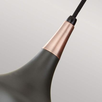 Feiss - BESO kábeles függőlámpa 1xE27/60W/230V átm. 17,9 cm fekete/réz