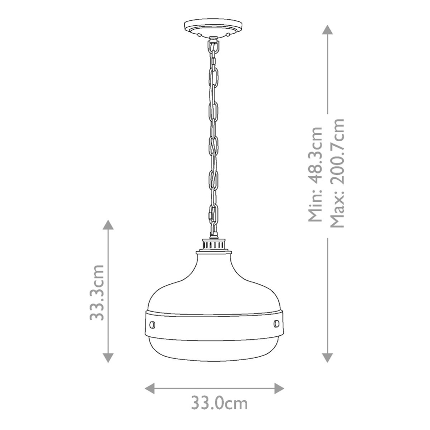Feiss - Csillár láncon CADENCE 2xE27/75W/230V