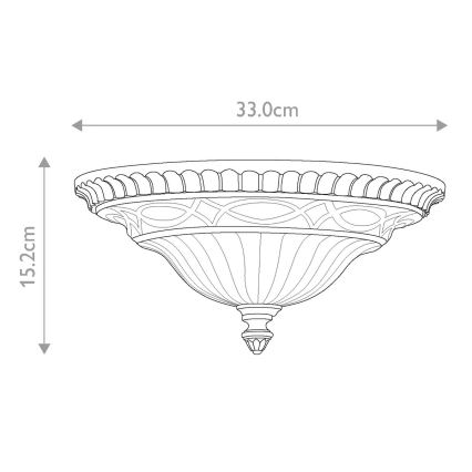 Feiss - Mennyezeti lámpa DRAWING ROOM 2xE27/60W/230V