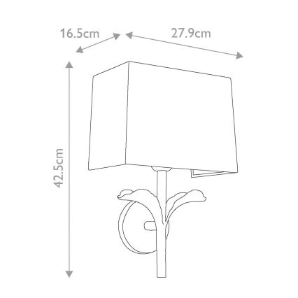 Feiss - Fali lámpa GEORGIA 1xE27/60W/230V