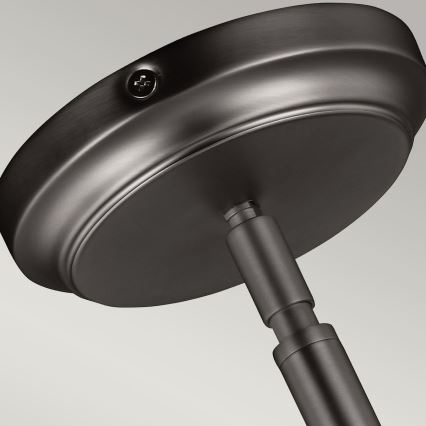 Feiss - Csillár rúdon HOBSON 1xE27/60W/230V ezüst