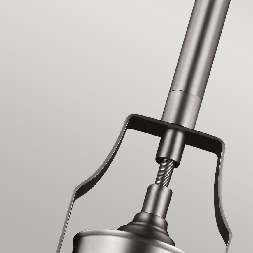 Feiss - Csillár rúdon HOBSON 1xE27/60W/230V ezüst