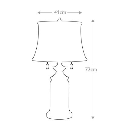 Feiss - Asztali lámpa STATEROOM 2xE27/60W/230V ezüst