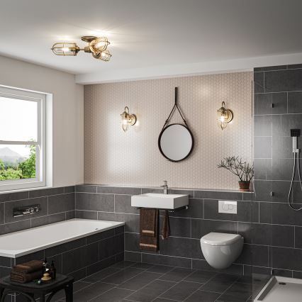 Feiss - Kültéri fali lámpa URBAN 1xE27/60W/230V IP44 bronz