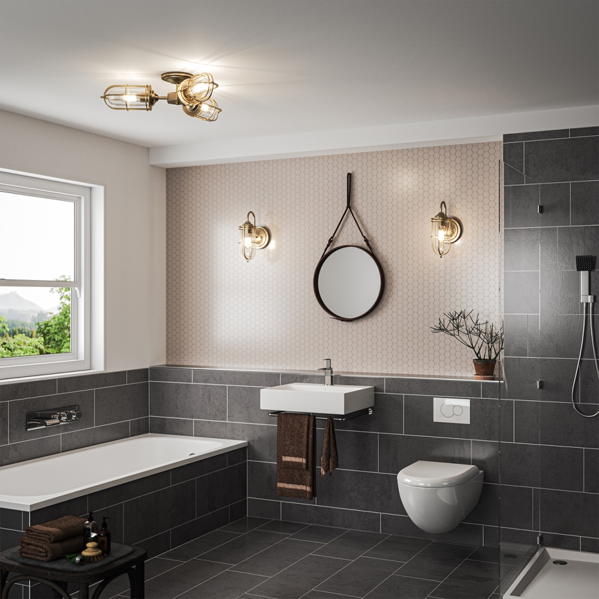 Feiss - Kültéri fali lámpa URBAN 1xE27/60W/230V IP44 bronz