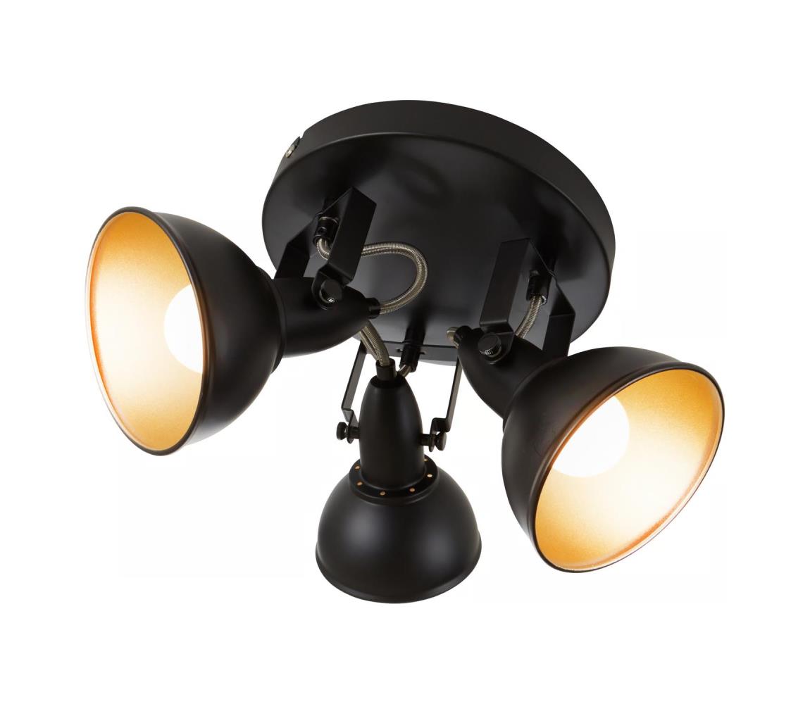 Fekete 3xE14/40W/230V spotlámpa 9A21914