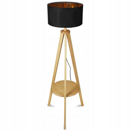 Fekete állólámpa 1xE27/40W/230V