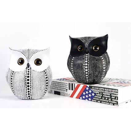 Fekete asztali dísz, 15 cm