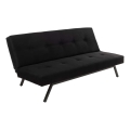 Fekete BAKU kétszemélyes kihúzható kanapé