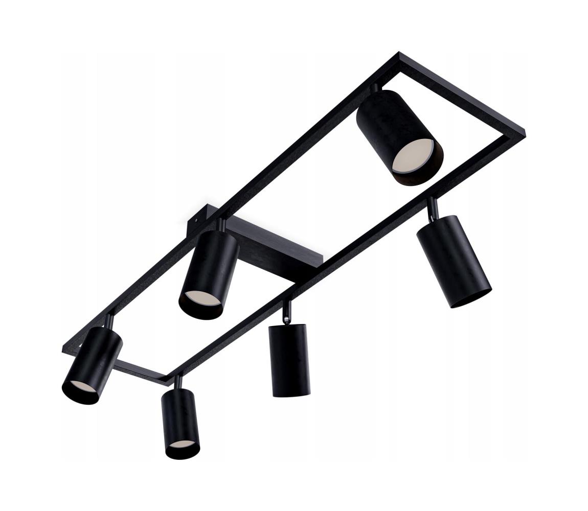SmartLED Fekete spotlámpa 6xGU10/30W/230V 1816
