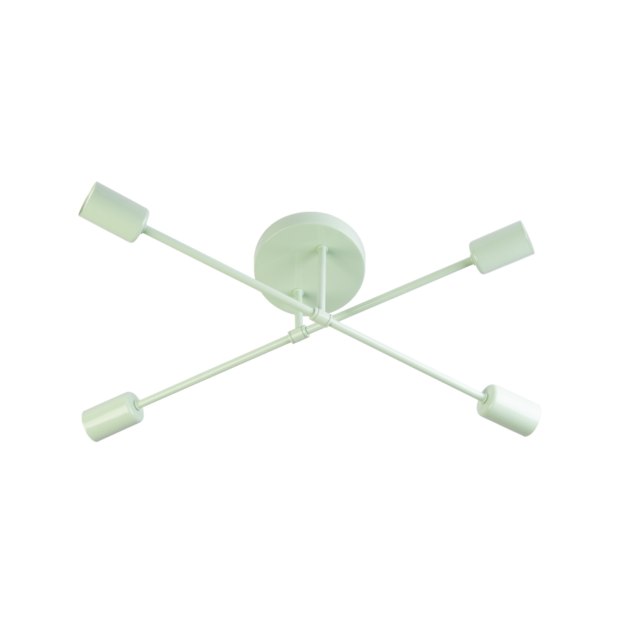 Felületre szerelhető CAMBRIDGE csillár 4xE27/15W/230V zöld
