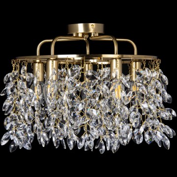 Felületre szerelhető csillár 5xE14/60W/230V átm. 40 cm arany