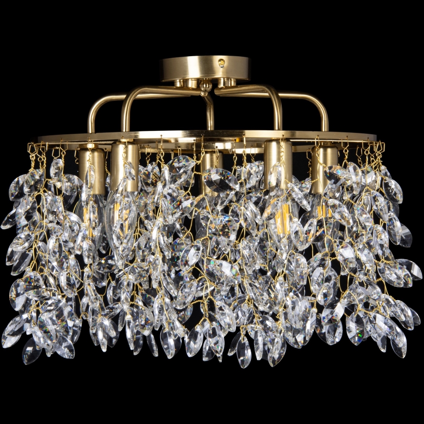 Felületre szerelhető csillár 5xE14/60W/230V átm. 40 cm arany